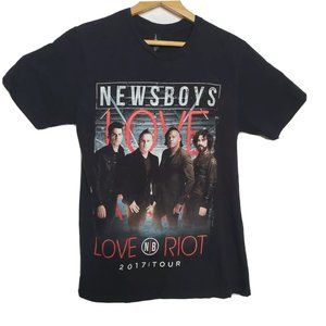 NEWSBOYS Concert T Shirt -  Love Riot 2017 Tour-  Size XS